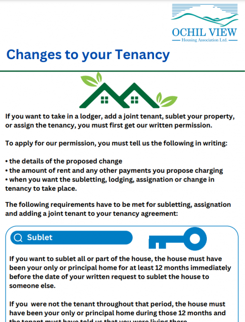 Changes To Tenancy Photo